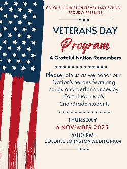 Veteran's Day Program Invite